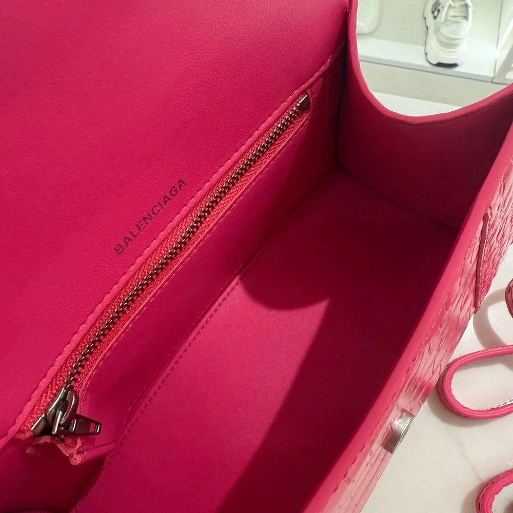 Balenciaga Hot Pink “HourGlass” Bag - Picture 3 of 7